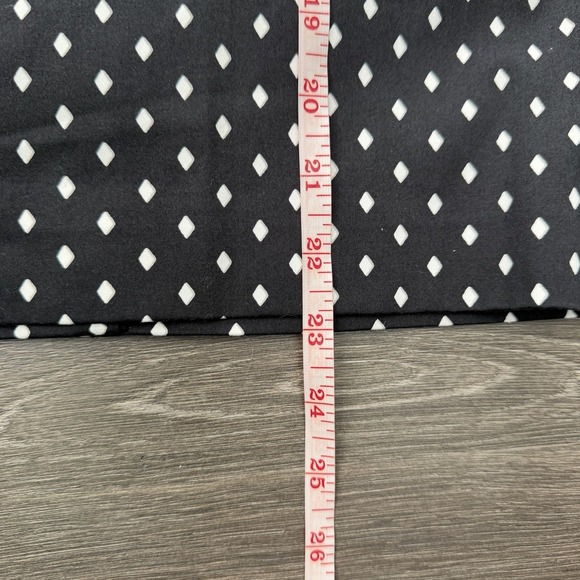 White House Black Market Black White Diamond Bow Waist Pencil Skirt Size 4 NWT - Picture 5 of 8